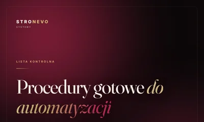 Procedury gotowe do automatyzacji